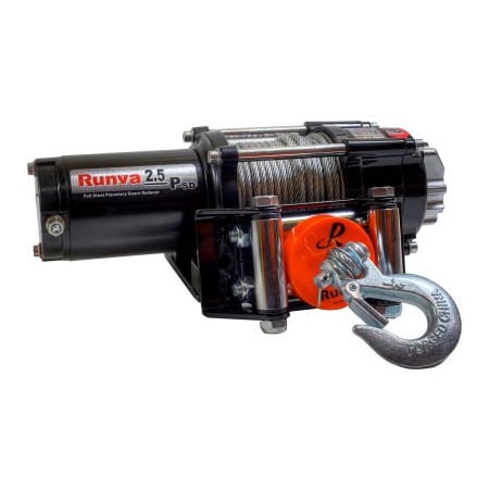 Detail K2 DK2 Runva ATV UTV Super Deluxe Package Towing Recovery Electric Winch, 12V, 2500 Lb. Capacity 2.5P
